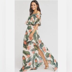 Show Me Your MuMu Hacienda Maxi Dress in Paradise Found Size Medium